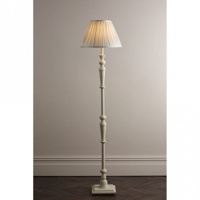 TATE Painted Wood Candlestick Floor Lamp Base