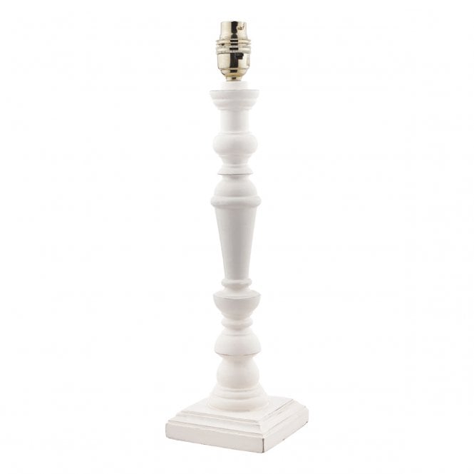 TATE Wood Painted Candlestick Table Lamp Base