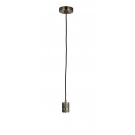URBAN Pendant | Antique Brass Effect & Black