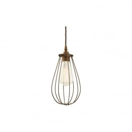 VOX Vintage Cage Pendant Light in Powder Coated Bronze