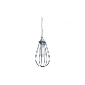 VOX Vintage Cage Pendant Light in Powder Coated Grey
