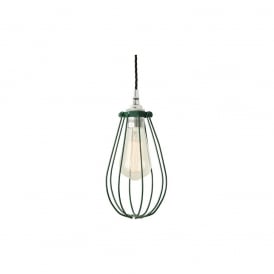 VOX Vintage Cage Pendant Light in Powder Coated Racing Green