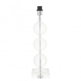 WARDEN Crystal Glass Three Sphere Table Light Base