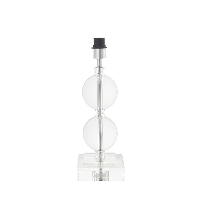 WARDEN Crystal Glass Two Sphere Table Light Base