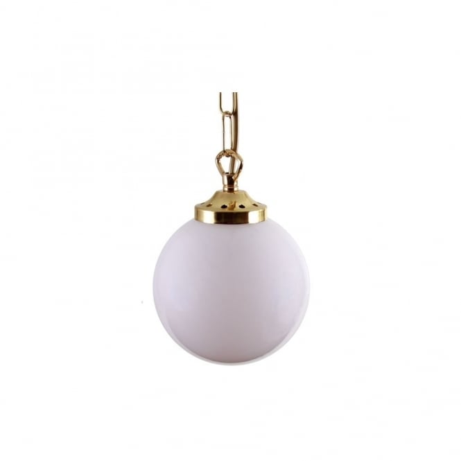 YAOUNDE 14cm Globe Pendant Light in Polished Brass